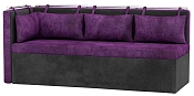 Асти с углом со спальным местом Black/Фиолетовый
