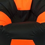 Мяч черно-оранжевое XL