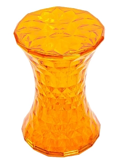 Пуф Stone прозрачный оранжевый