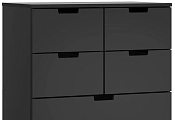 Комод Генри - 1 Black МДФ НОРДЛИ Икеа (IKEA)