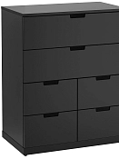 Комод Генри -8 black МДФ НОРДЛИ Икеа (IKEA)