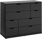 Комод Генри -13 black МДФ НОРДЛИ Икеа (IKEA)