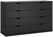 Комод Генри -16 black МДФ НОРДЛИ Икеа (IKEA)