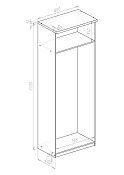распашной София-2 Икеа (IKEA) двухдверный мдф