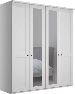 распашной София-5 Икеа (IKEA) четырехдверный с зеркалом мдф