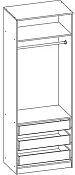 распашной София-11 Икеа (IKEA) двухдверный мдф