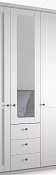 распашной София-15 Икеа (IKEA) трехдверный с зеркалом мдф