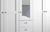 распашной София-17 Икеа (IKEA) пятидверный с зеркалом мдф