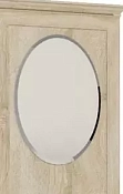 навесная с зеркалом  Овал №221, ель коричневая (пр25)