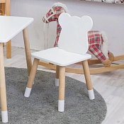 Комплект детской мебели стол и два стул Мишутка (Белый/Белый/Береза)