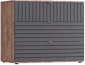 Ксантис Марвин с 3-мя ящиками графит коричневый
