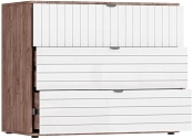 Ксантис Марвин с 3-мя ящиками белый коричневый