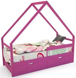 Кровать-домик Scandi розовый