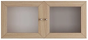Антресоль на 2-створчатый шкаф Билли дуб молочный Икеа (IKEA) стекло