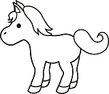Рисунок Конь 1